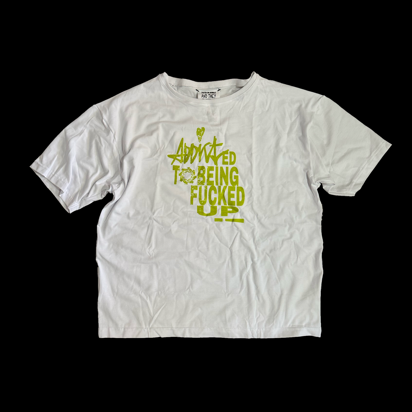 TRIČKO ADDICT X VORTEX - WHITE/LARGE